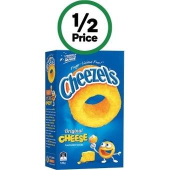 Woolworths Cheezels cheese box 125g offer
