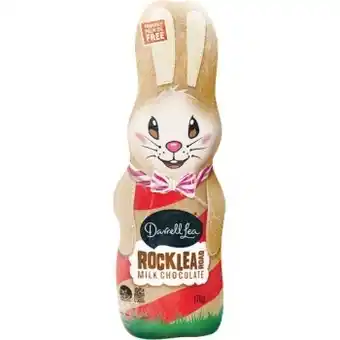 Woolworths Darrel lea chocolate bunny 160-170g offer