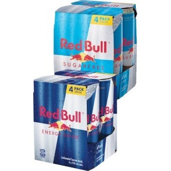 Woolworths Red bull energy drink 4 x 250ml offer