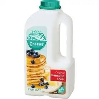 Woolworths Green’s pancake mix shake 300-375g offer