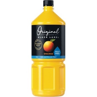 Woolworths Original juice black label 1.5 litre offer