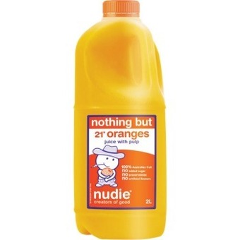 Nudie orange juice 2 litre