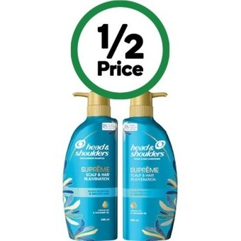 Woolworths Head & shoulders supreme shampoo or conditioner 550ml offer