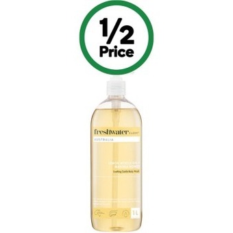 Woolworths Freshwater farm body wash 1 litre offer
