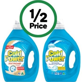 Woolworths Cold power laundry liquid 1.8-2 litre offer