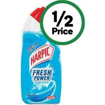 Woolworths Harpic fresh power toilet block 39g or toilet liquid 700ml offer