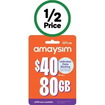 Woolworths Amaysim $40 starter kit# offer