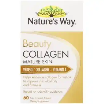 Coles Nature’s way beauty collagen mature skin 60 pack offer