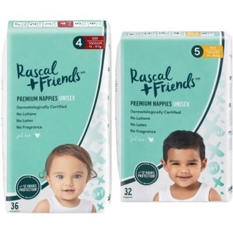 Coles Rascal + friends bulk nappies 30 pack-54 pack offer