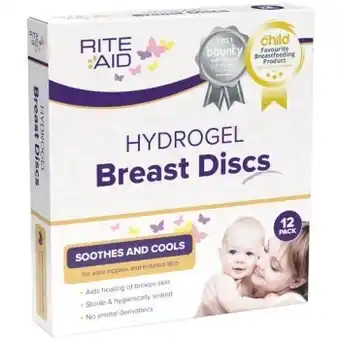 Woolworths Rite aid hydrogel breast discs pk 12 offer