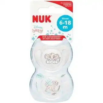 Woolworths Nuk lion king soother 6­-18m pk 2 offer