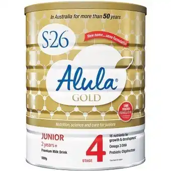 Woolworths S-26 alula gold stage 4 baby formula 900g – limit of 2 per customer offer