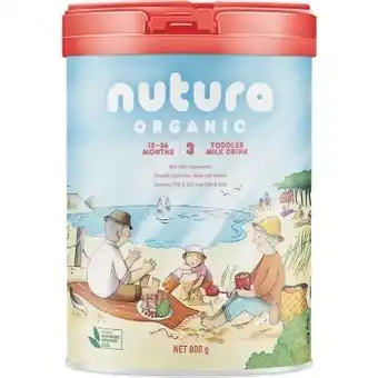 Woolworths Nutura organic stage 3 baby formula 800g – limit of 2 per customer offer