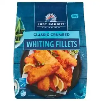 Woolworths Just caught battered or crumbed seafood 500-800g – from the freezer offer