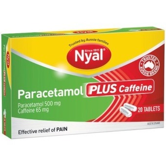 Woolworths Nyal paracetamol plus caffeine pk 20~ offer
