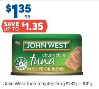 Foodland John West Tuna Tempters 95g offer