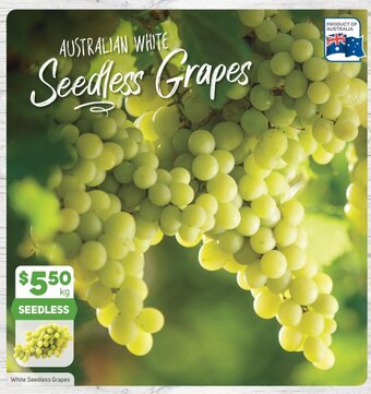 Foodland White Seedless Grapes offer