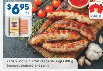 Foodland Slape & Son's Gourmet Range Sausages 480g offer