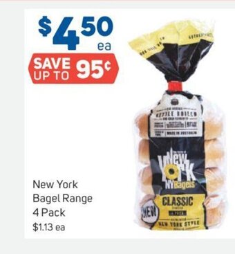 Foodland New York Bagel Range 4 Pack offer