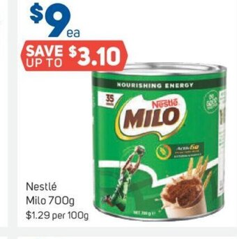 Foodland Nestlé Milo 700g offer