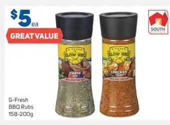 Foodland G-Fresh BBQ Rubs 158-200g offer