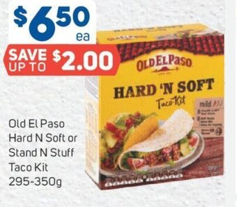 Foodland Old El Paso Hard N Soft or Stand N Stuff Taco Kit offer