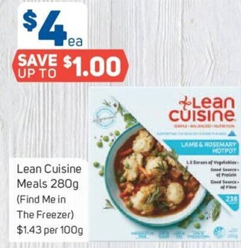 Foodland Lean Cuisine Meals 280g offer