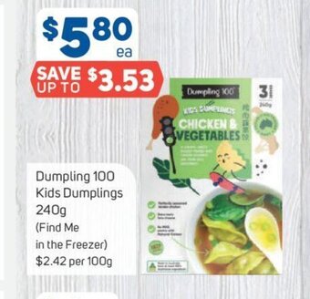 Foodland Dumpling 100 Kids Dumplings 240g offer