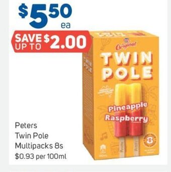 Foodland Peters Twin Pole Multipack 8s offer