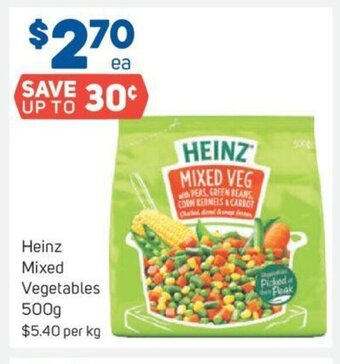Foodland Heinz Mixed Vegetables 500g offer