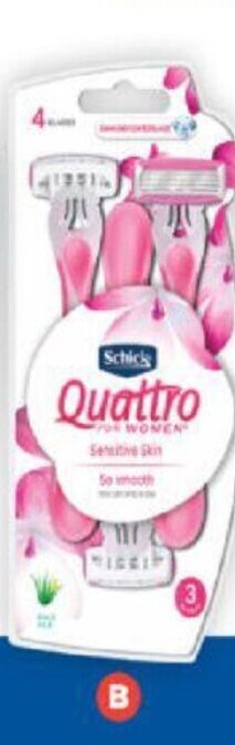 Foodland Schick Quattro for Women Disposable Razors 3 pack offer