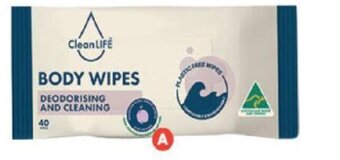 Foodland Cleanlife Body Wipes 40 pack offer