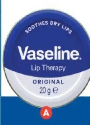 Foodland Vaseline Lip Therapy Tin 20g offer