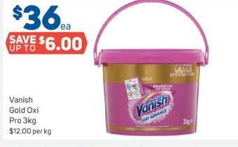 Foodland Vanish Gold Oxi Pro 3kg offer