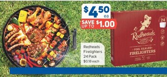 Foodland Redheads Firelighters 24 Pack offer