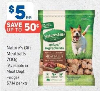 Foodland Nature's Gift Meatballs 700g offer