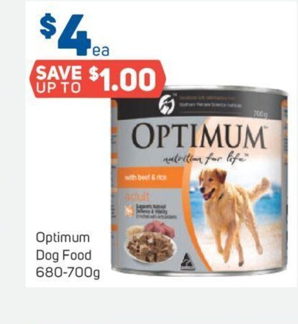 Optimum Dog Food 680700g offer at Foodland