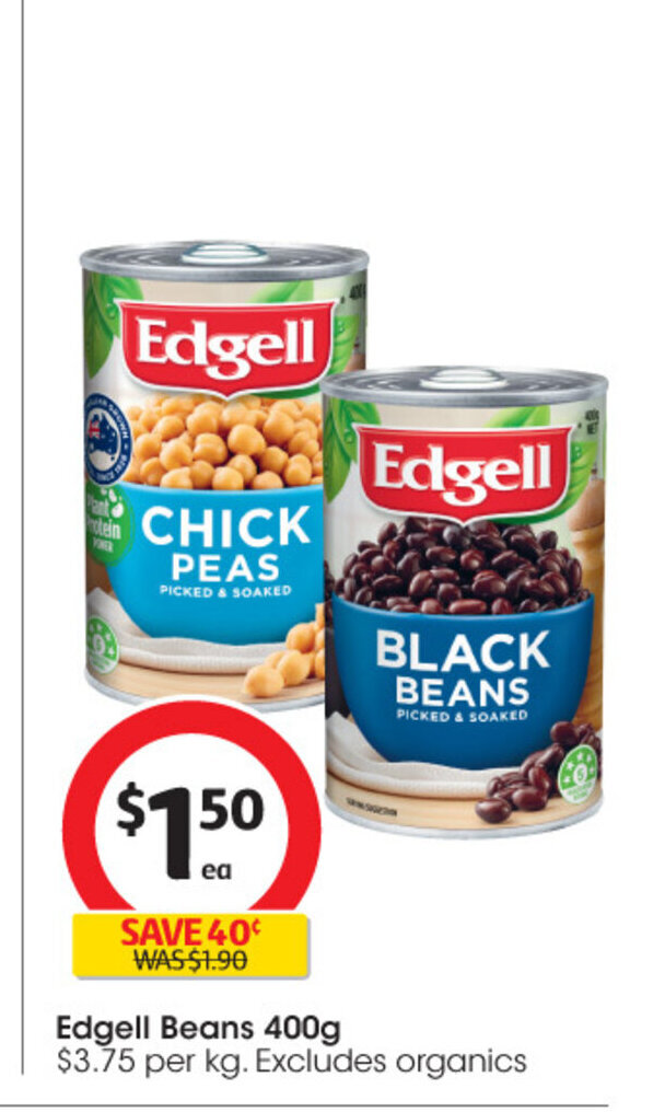 Edgell Beans 400g offer at Coles