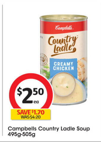 Campbells Country Ladle Soup 495g-505g