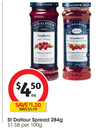 Coles St Dalfour Spread 284g offer