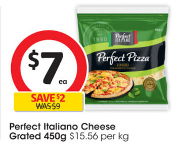 Coles Perfect Italiano Cheese Grated 450g offer