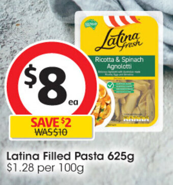 Coles Latina Filled Pasta 625g. offer
