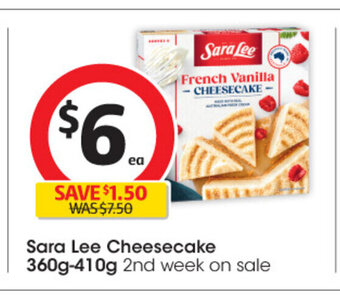 Sara Lee Cheesecake 360g-410g
