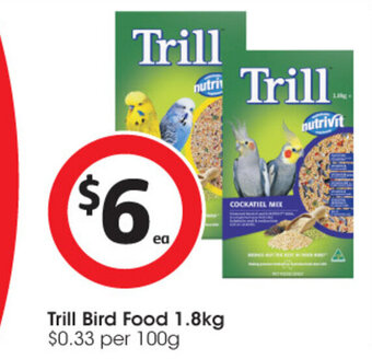Trill Bird Food 1.8 Kg