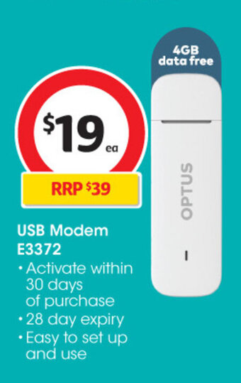 Coles USB Modem E3372 offer