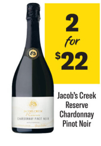 Coles Jacob's Creek Reserve Chardonnay Pinot Noir offer