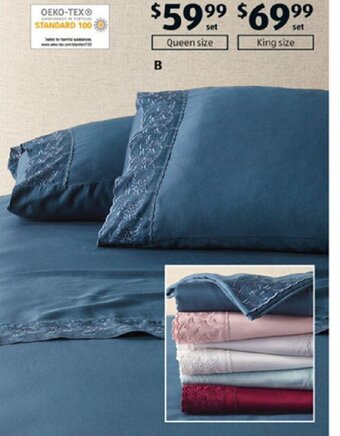 ALDI 400 Thread Count Sheet Set-Queen Size offer