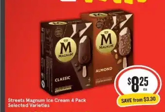 IGA Sreets Magnum Ice Cream 4 Pack offer