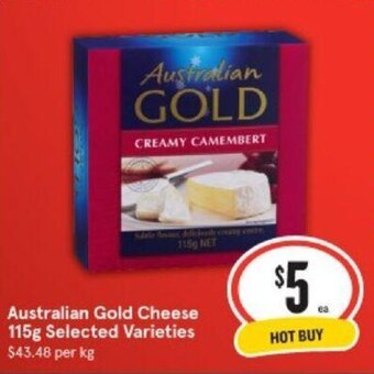 IGA Australian Gold Cheese 115g offer