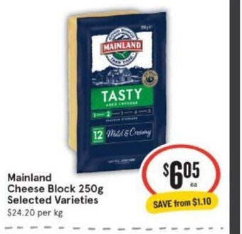 IGA Mainland Cheese Block 250g offer